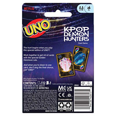 UNO K-Pop Demon Hunters Kart Oyunu JRV01
