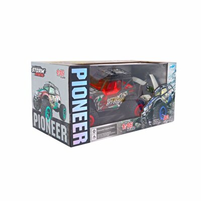 Pioneer RC 1:16 Uzaktan Kumandalı Şarjlı Off Road Kırmızı Araba