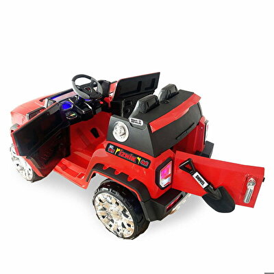 İznik 12 Volt Çift Kişilik Uzaktan Kumandalı Akülü Araba Kırmızı