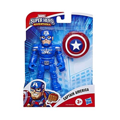 Marvel Super Hero Adventures Mega Mini Figür Kaptan Amerika E7927