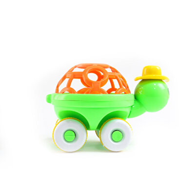 Sevimli Kaplumbağa Çıngıraklı Top Turuncu