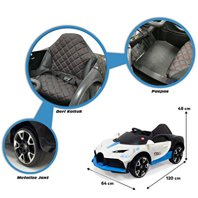 Style Gt 12 Volt Akülü Araba Beyaz