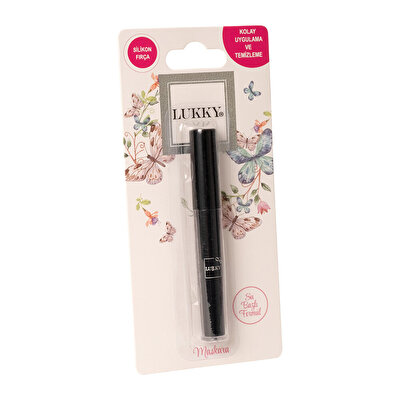 Lukky Silikon Fırçalı Siyah Maskara