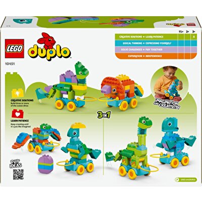 LEGO Duplo 3’ü 1 Arada Tekerlekli Dinozorlar 10451