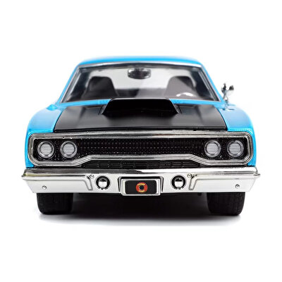 Jada Looney Tunes Roadrunner Plymouth 1970 1:24 Ölçek Araba ve Figür 7 Cm