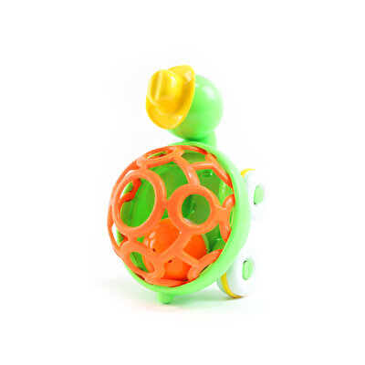 Sevimli Kaplumbağa Çıngıraklı Top Turuncu