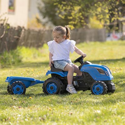Smoby Çiftçi  Römork Traktör XL Mavi