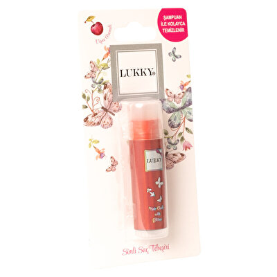 Lukky Kırmızı Simli Saç Tebeşiri