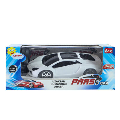 1:24 Ölçekli Uzaktan Kumandalı 2 Fonksiyonlu Beyaz Pars Lamborgini