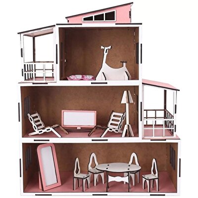 Ahşap Bebek Evi 2 15 Parça