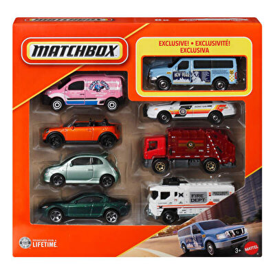 Matchbox 1:64 Ölçekli Metal 8'li Araba Seti JJP55