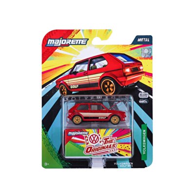 Majorette Volkswagen Deluxe Araba 1:64 Volkswagen Golf MK1 Kırmızı