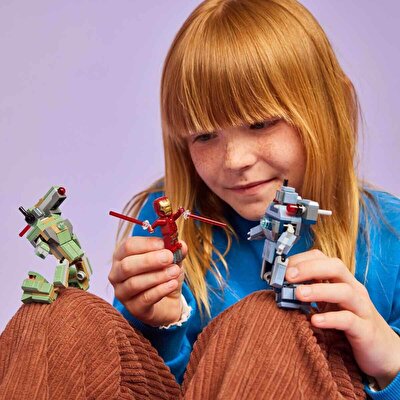 LEGO Marvel Iron Man ve War Machine Hammer İnsansız Hava Araçlarına Karşı 76320