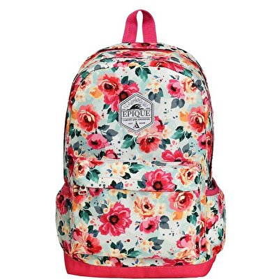 Epique Pembe Desenli Sırt Çantası 30149