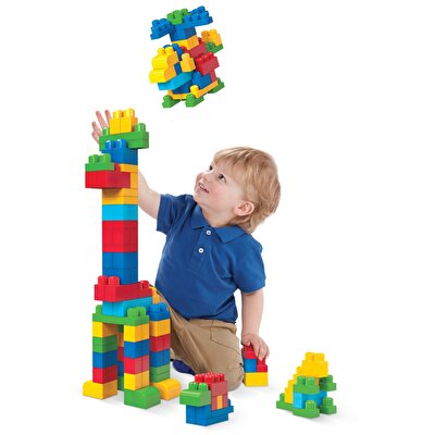 Mega Bloks First Builders 80'li Blok Torbaları Mavi DCH63