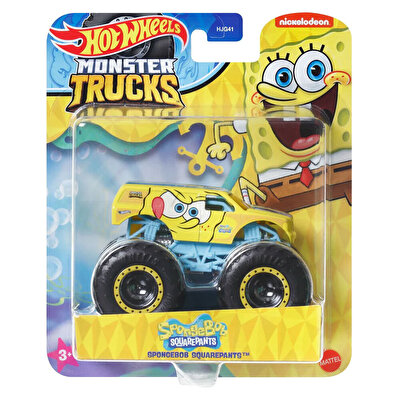 Hot Wheels Monster Trucks Gösteri Dünyası Temalı 1:64 Arabalar Sponge Bob HWN76