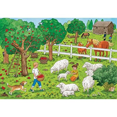 Ravensburger Puzzle 2x20 Çiftlikte Bir Gün