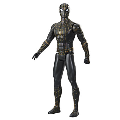 Spiderman Titan Hero Siyah-Altın Kostümlü Figür F2438