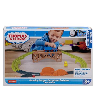 Thomas ve Arkadaşları Plastic Push Along Trackset Quacky Cargo HXK01