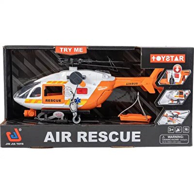 Pervaneli Işıklı ve Sesli Sürtmeli Kurtarma Helikopteri 30 Cm