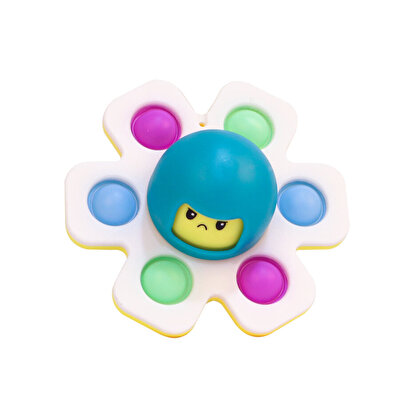 6 Parmak Desenli Ahtapot Stres Çarklı Pop It