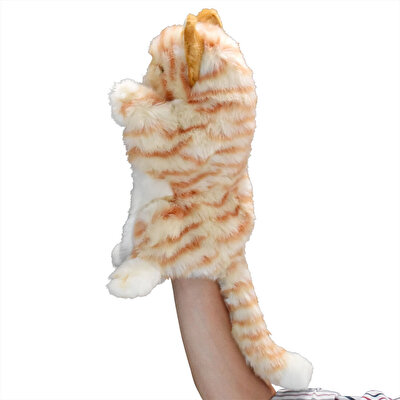 Hansa Creations Ginger Cat El Kuklası Peluş 30 Cm
