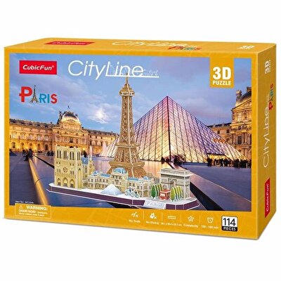 Cubic Fun City Line Paris 3D Puzzle 114 Parça
