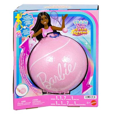 Barbie Team Barbie Roll & Reveal Tenisçi Bebek ve Aksesuarları JMY56