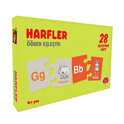 Harfler Öğren Eşleştir 4 Yaş ve Üzeri