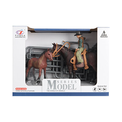 Çiftlik Hayvanları Kovboy At ve Tay Seti