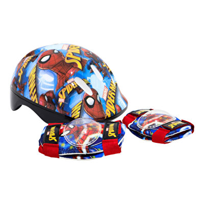Spider Man Ayarlanabilir Kask ve Dizlik Seti