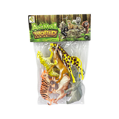 Poşette 6'lı Vahşi Hayvan Seti