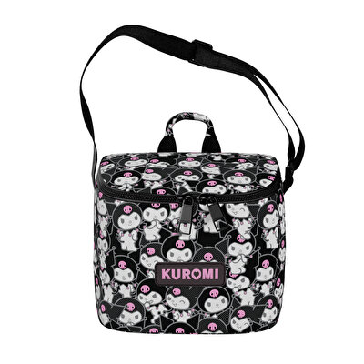 Kuromi Desenli Termal Beslenme Çantası Siyah