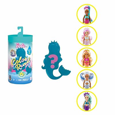 Barbie Color Reveal Renk Değiştiren Sürpriz Chelsea Bebekler Seri 3 GTP53