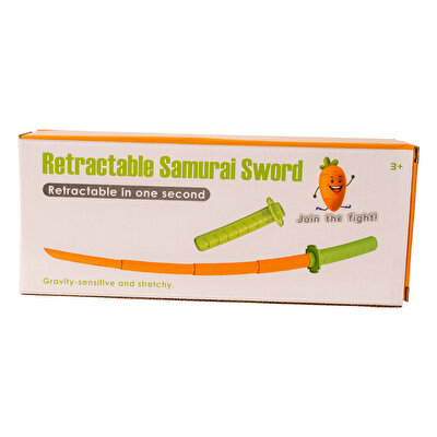 3D Geri Çekilebilir Samuray Kılıcı Turuncu
