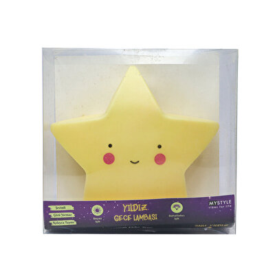 MyStyle Gece Lambaları Sarı Renkli Oda Işığı Yıldız