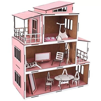 Ahşap Bebek Evi 2 15 Parça