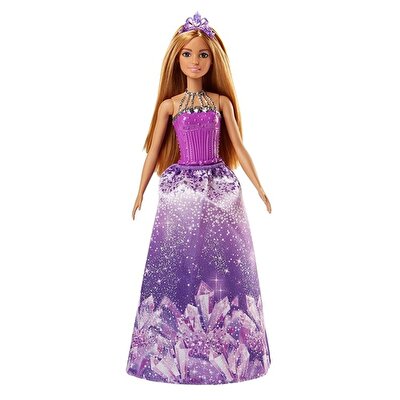 Barbie Dreamtopia Prenses Barbie Bebekler Mor Etekli Kumral FJC97