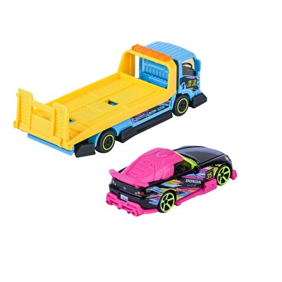 Majorette JDM Legends Tuning Transporter Isuzu NPR + Honda S2000