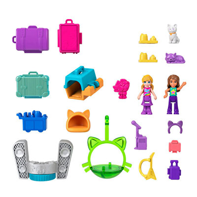 Polly Pocket Minik Kedi Hava Yolları Oyun Seti HWP19