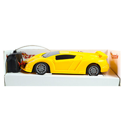 1:18 Ölçekli Şarjlı Full Fonksiyon Sarı Gezgin Araba