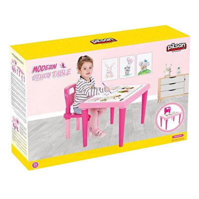 Modern Çalışma Masası Pembe