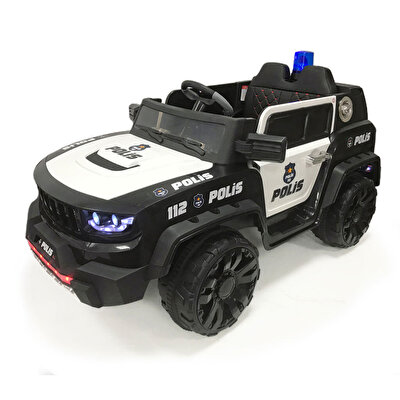İzni̇k Poli̇s 12 Volt Akülü Araba