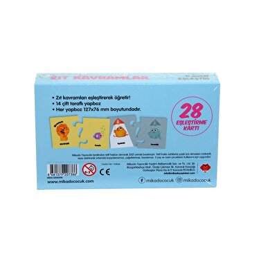 Zıt Kavramlar Öğren Birleştir 3 Yaş ve Üzeri