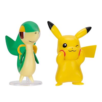 Pokemon Battle Figür 2'li Seti Pikachu Snivy