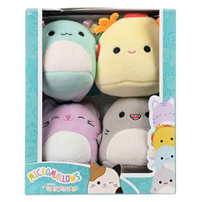 Squishmallows Micromallows 4’lü Peluş Seti