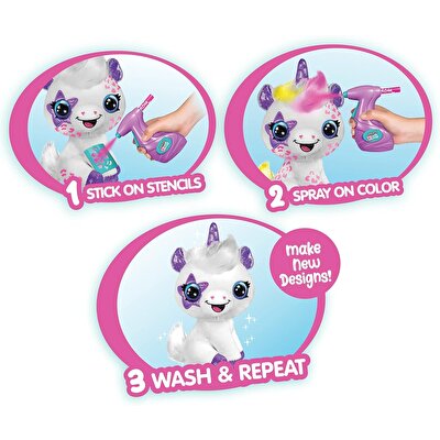 Airbrush Plush Peluş Unicorn