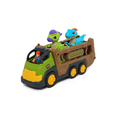 Dino Troops Kids 4'lü Dino Transporter Truck