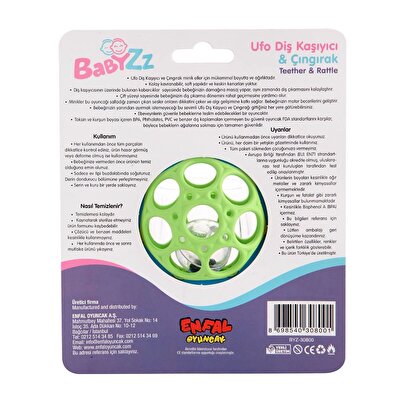 Let's Be Child Ufo Diş Kaşıyıcı ve Çıngırak