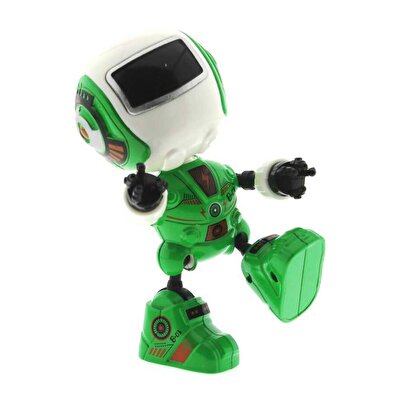 Sesli Işıklı Mini Sevimli Yeşil Mutlubot